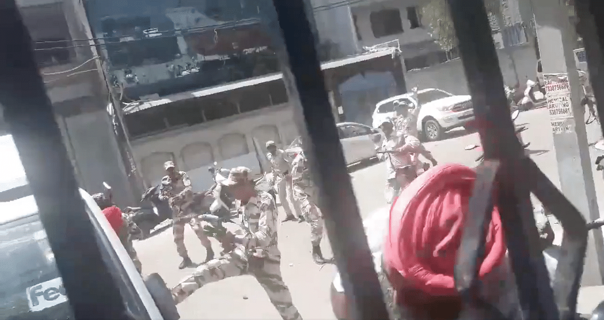 Videos from the mayhem show residents clashing with police and paramilitary forces deployed in the area.