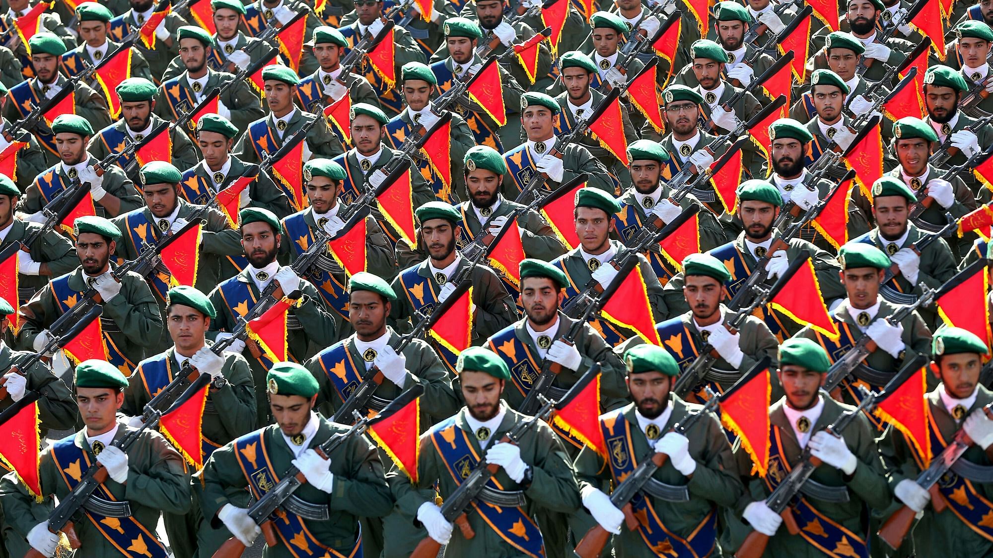 Iran’s Revolutionary Guard troops.
