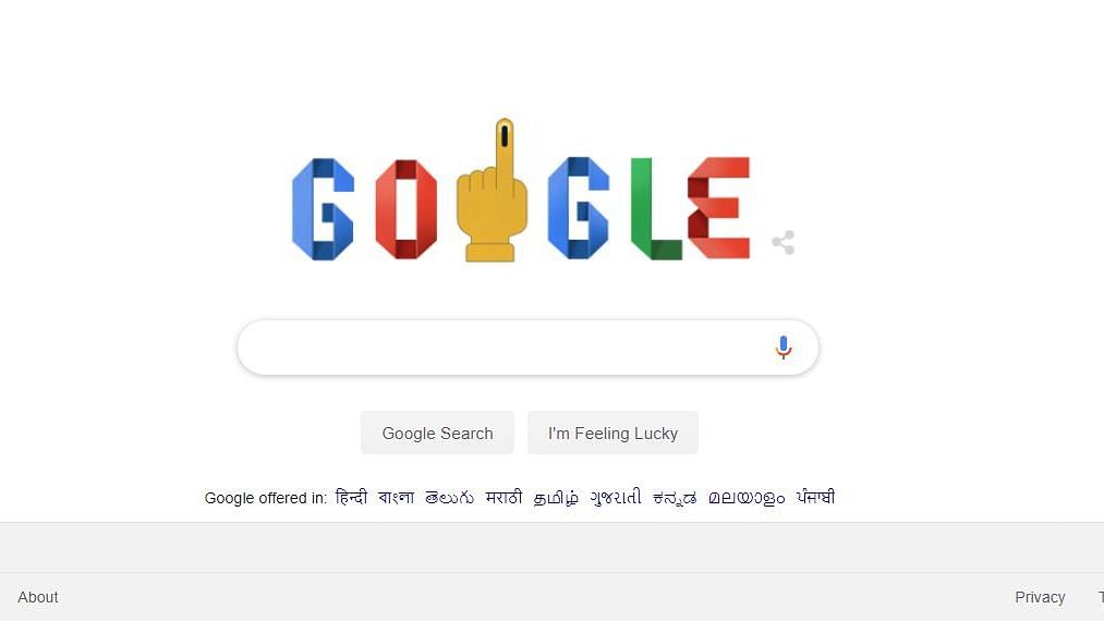 Google is celebrating the beginning of the 2019 Lok Sabha polls with its latest Doodle.