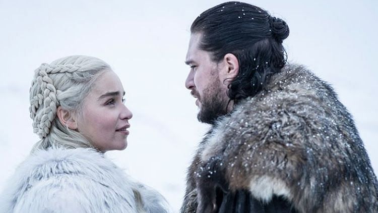 Emilia Clarke and Kit Harrington in ‘Game of Thrones’ season 8
