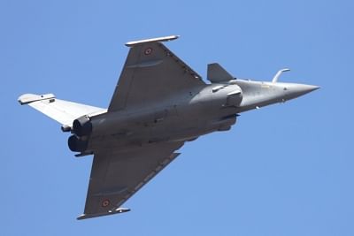 Bengaluru: A Rafale fighter aircraft during "Aero India 2019" - air show at Yelahanka Air Force Station, in Bengaluru, on Feb 20, 2019. (Photo: IANS)