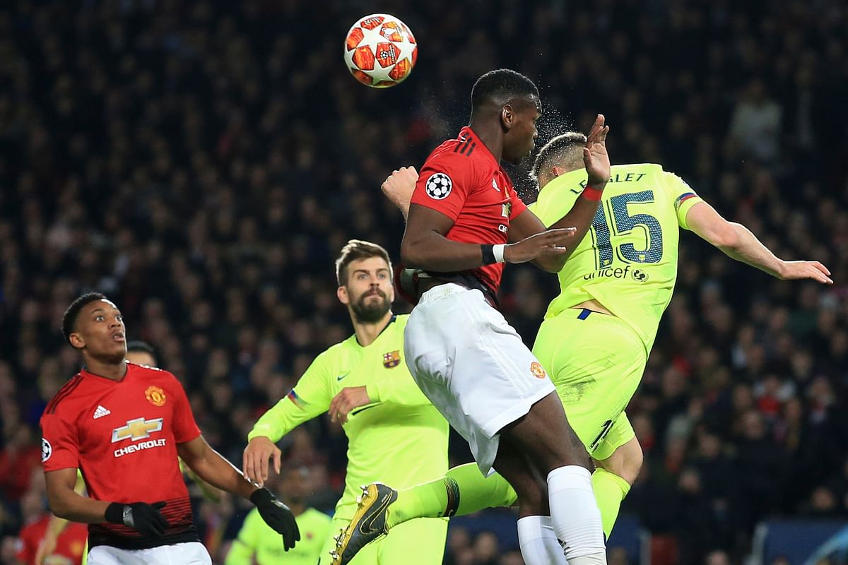 United had to resort to physicality after 30 minutes to try to thwart the five-time European champions.