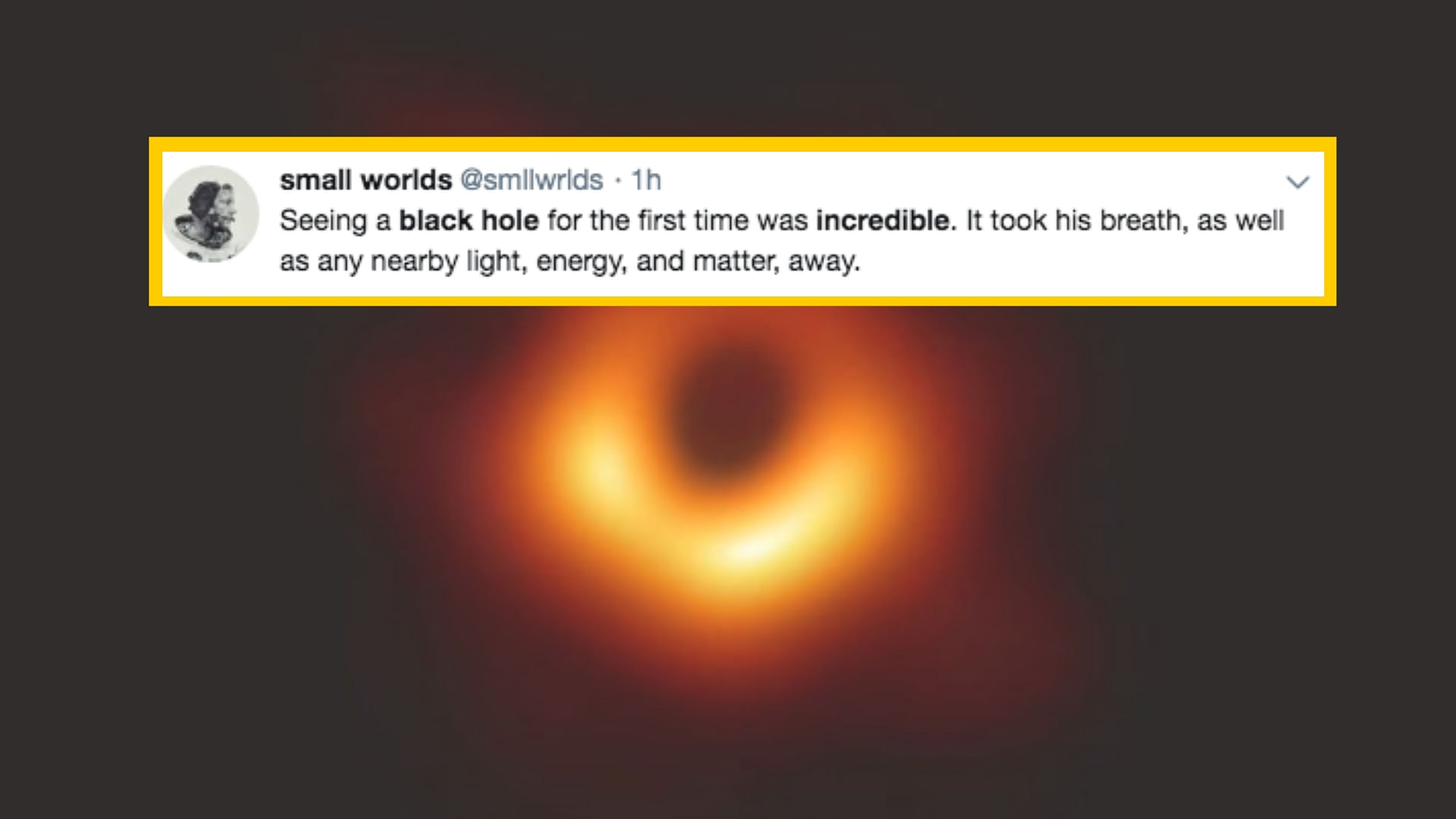 Twitter reacts to image of black hole released by scientists.&nbsp;