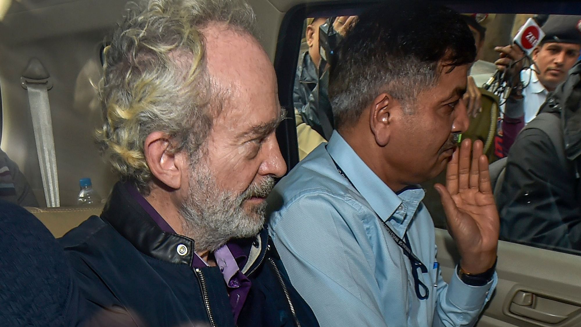 Michel Christian, the alleged middleman in the multi-crore AgustaWestland chopper deal, arrives at CBI Special Court of the Patiala House Courts, in  New Delhi, Monday,  10 December 2018.