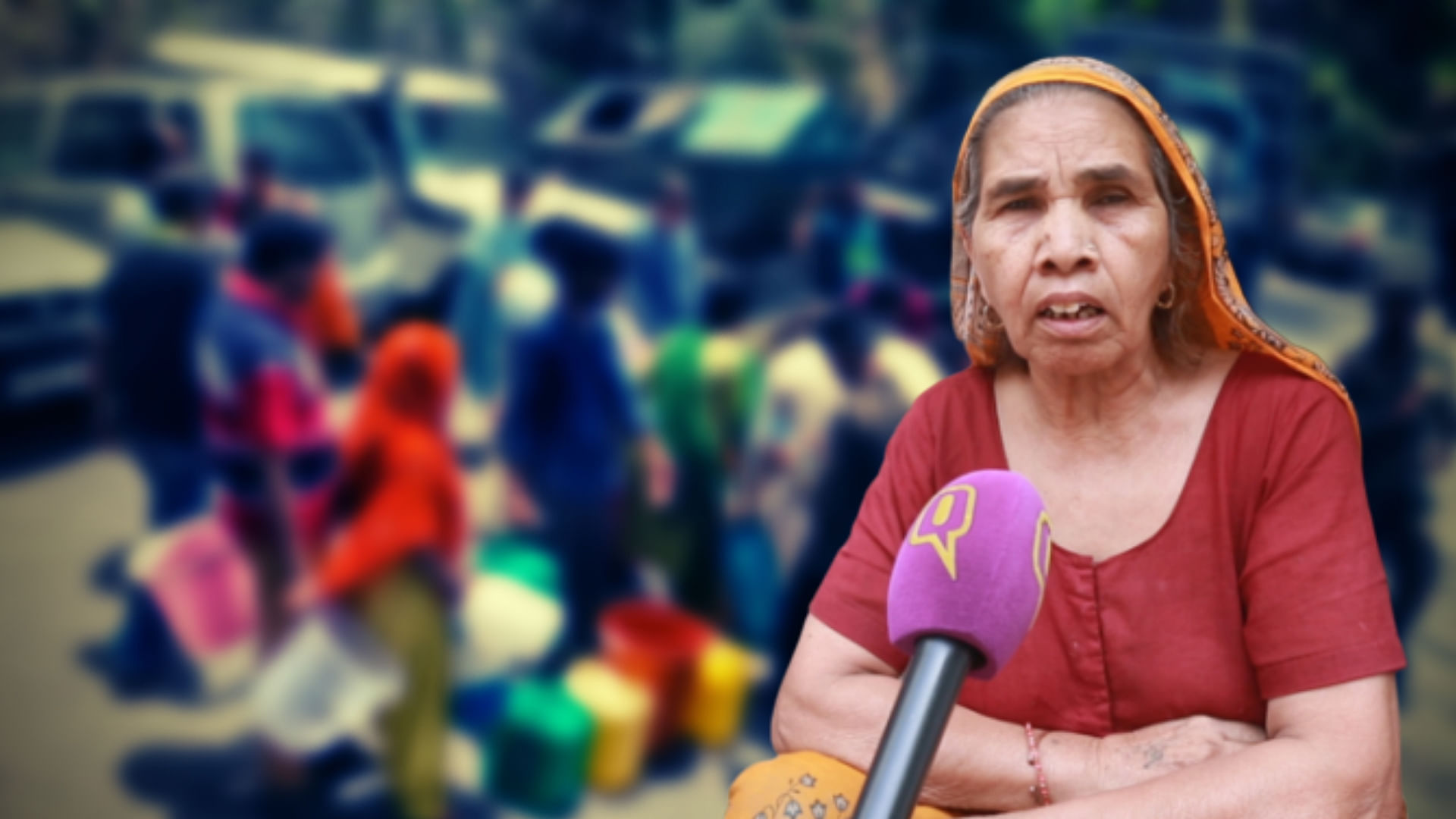 Mayadevi complains that the villages lacks cleanliness, toilets and faces major water shortage.&nbsp;
