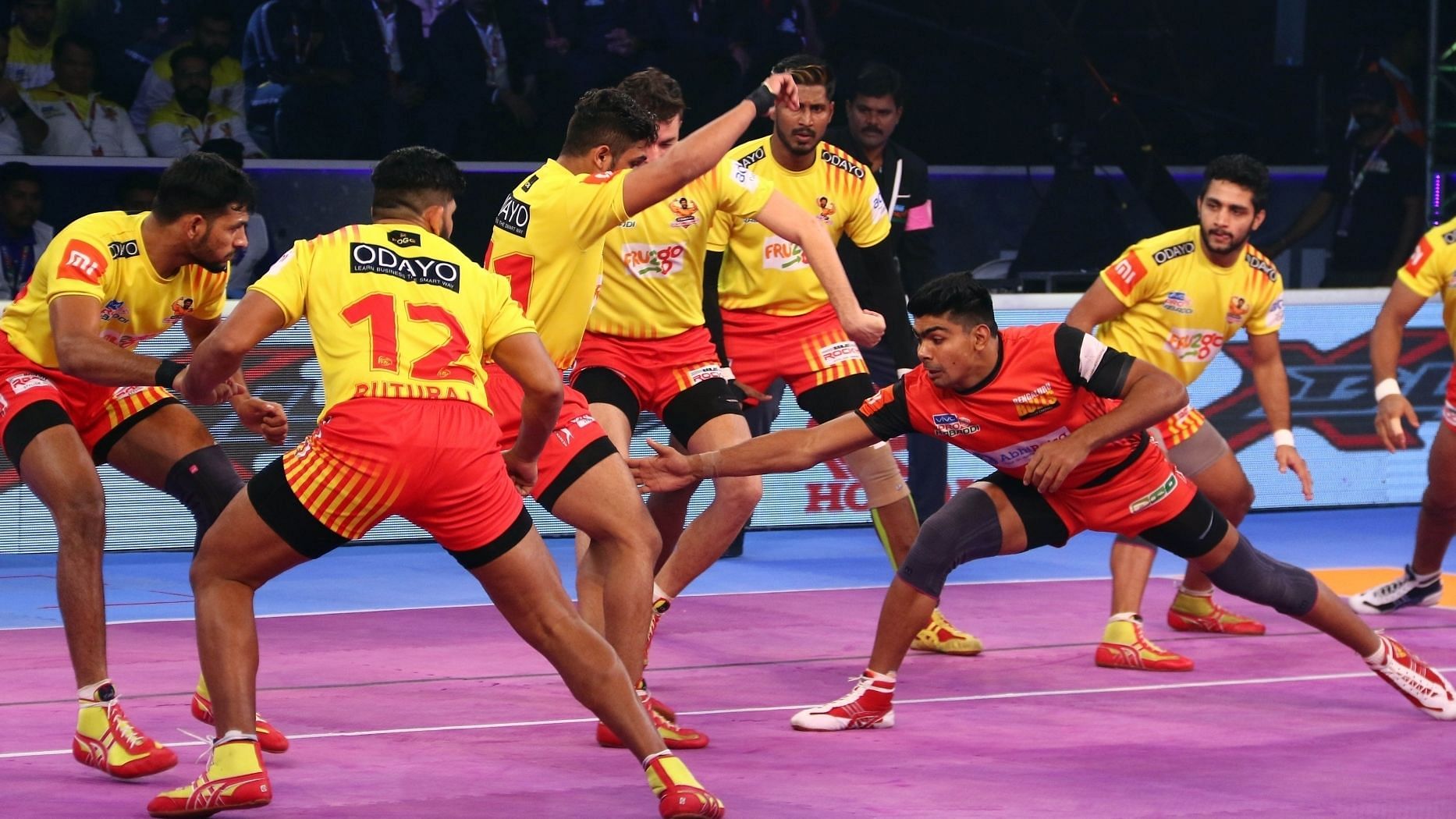 File picture of players during the Pro Kabaddi league. The 2019 season will start on 19 July