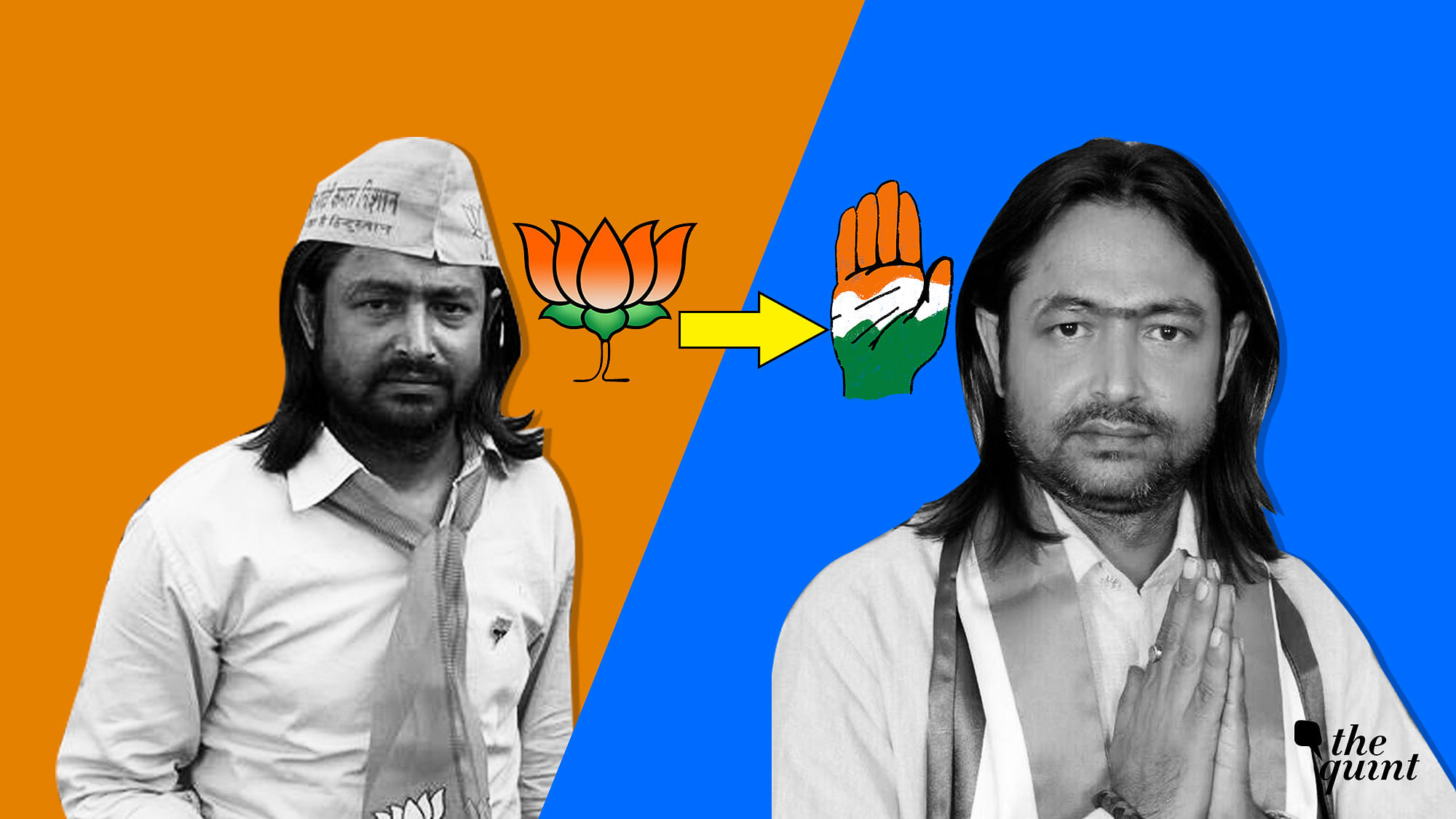 Vinay Shadeja used to be a BJP supporter. Disillusioned, he has joined the Congress. Image used for&nbsp;