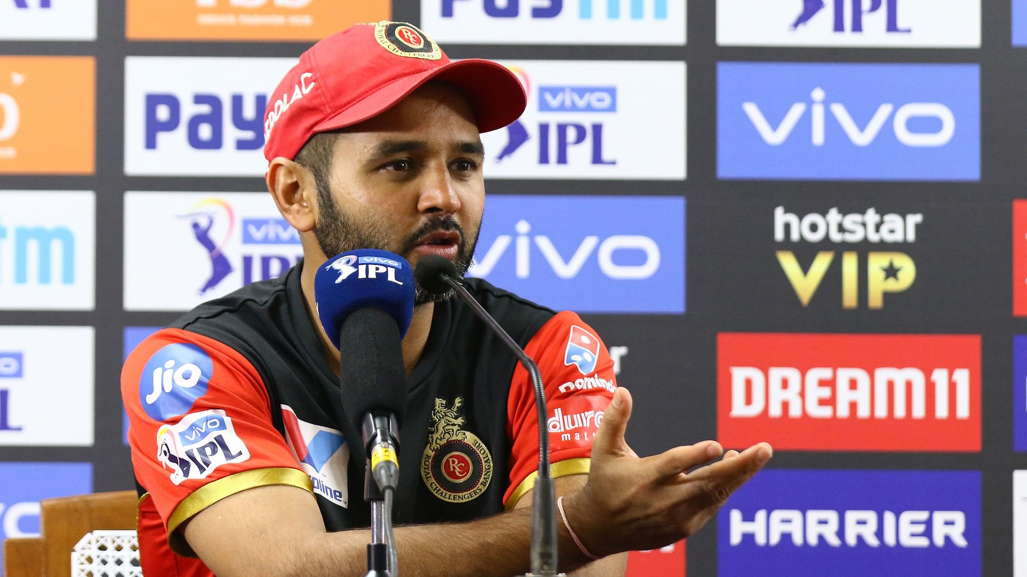 Parthiv Patel at the post-match press conference.