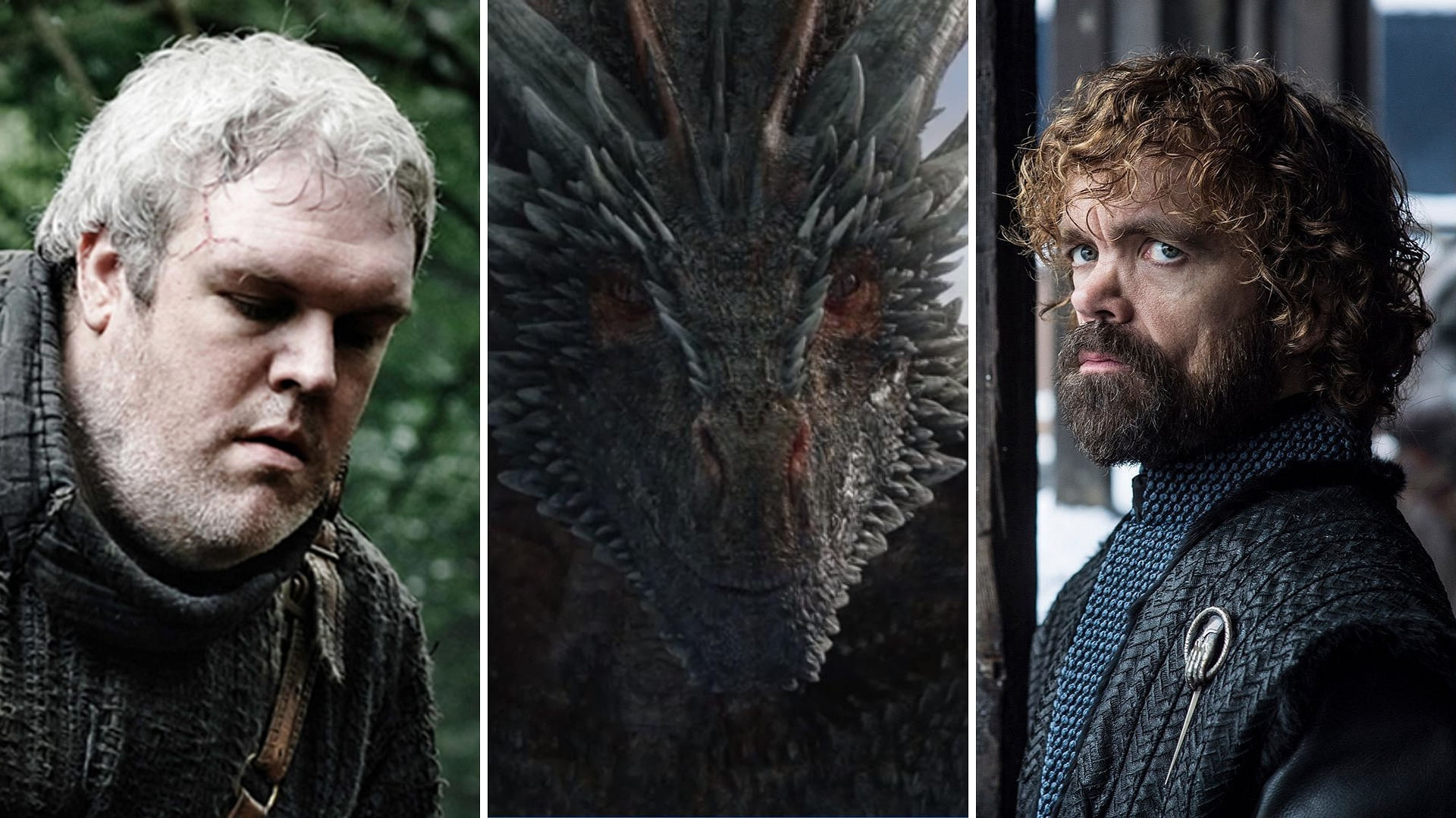 (L-R) Hodor, Drogon and Tyrion have a message for you, according to the PIB.