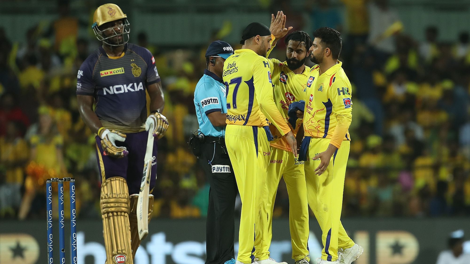  Chennai Super Kings  are back at the top of the table with five victories from six games while Kolkata Knight Riders suffered their second loss in six matches.