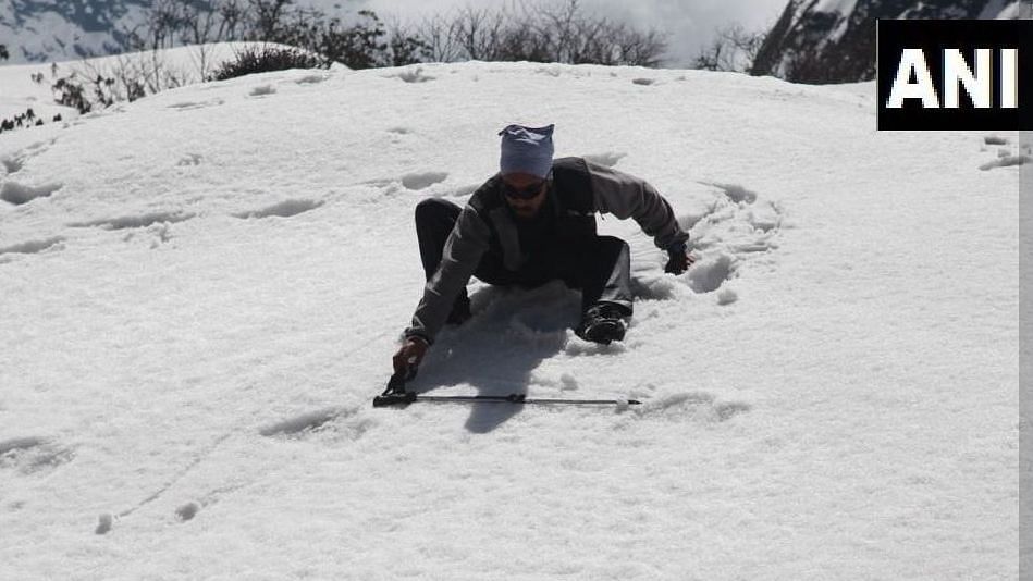 The Army on Monday claimed to have spotted giant footprints belonging to the “Yeti”