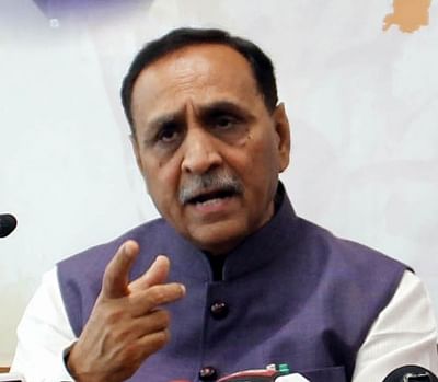 Gujartat BJP chief Vijay Rupani. (File Photo: IANS)