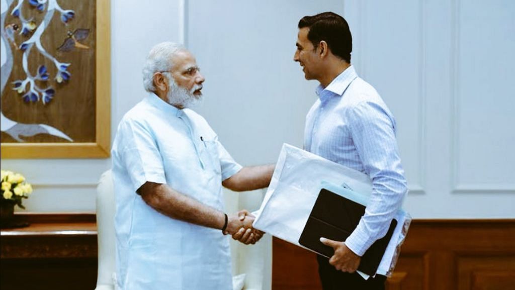 Akshay Kumar with PM Narendra Modi.