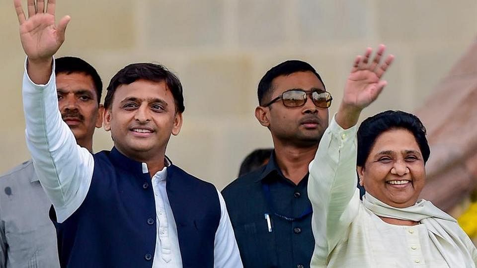 Bahujan Samaj Party (BSP) president Mayawati and Samajwadi Party chief Akhilesh Yadav.