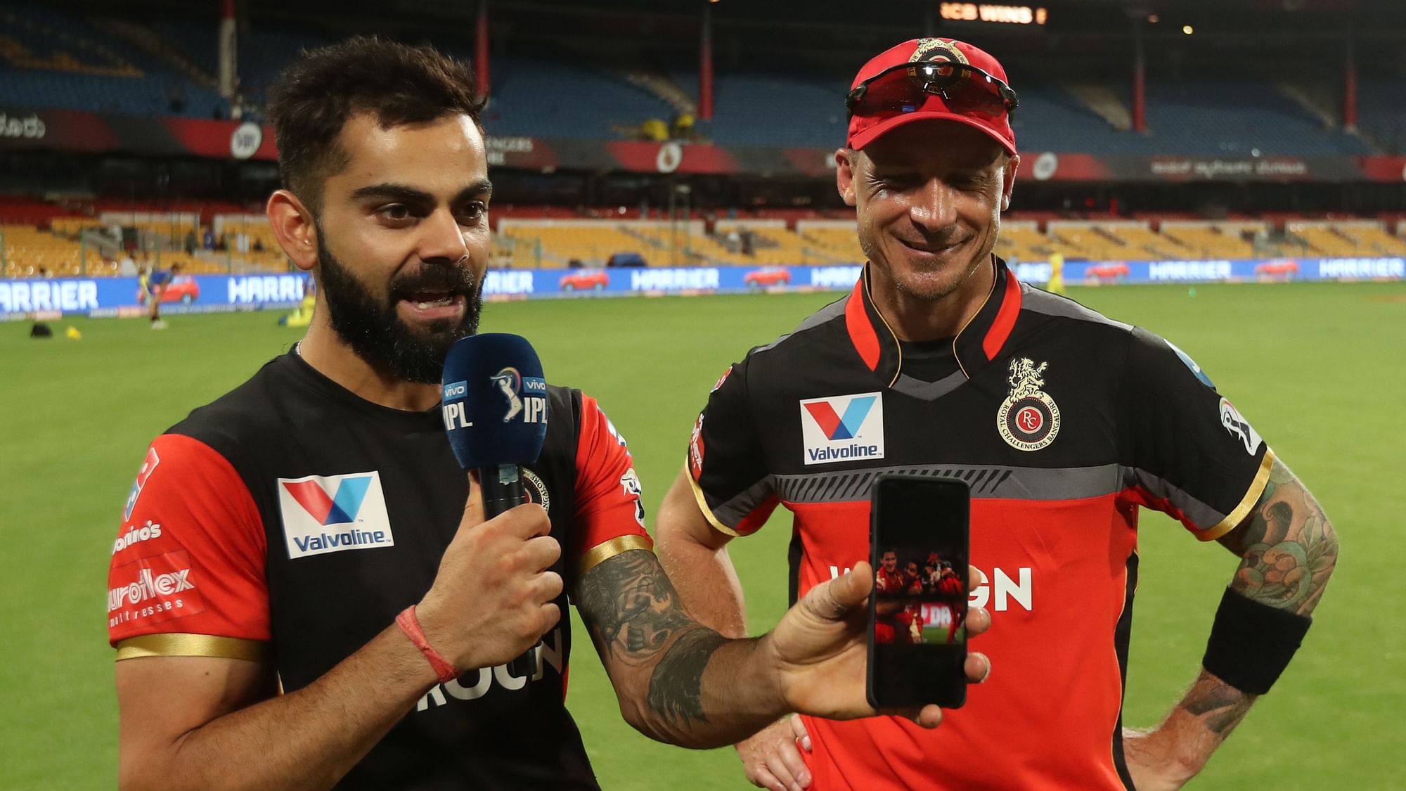 In a video posted on the official IPL website, the Indian skipper can be seen with his RCB teammate, talking about the nostalgia around their 10-year challenge picture.