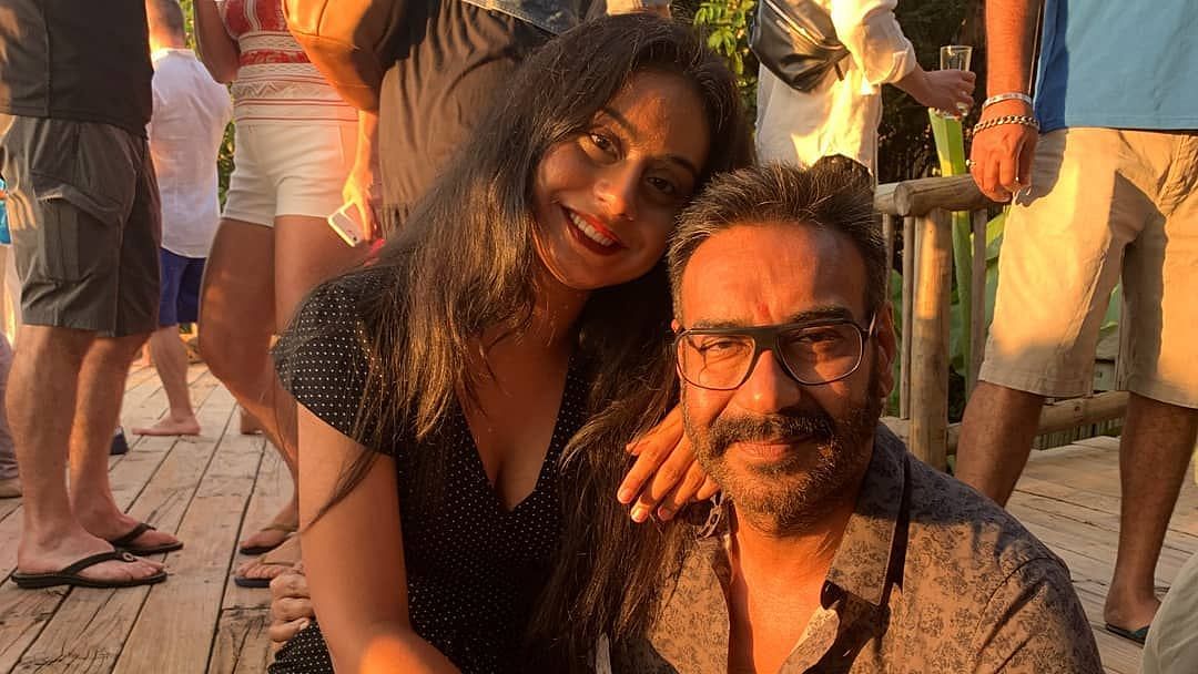 Ajay Devgn with his daughter Nysa.