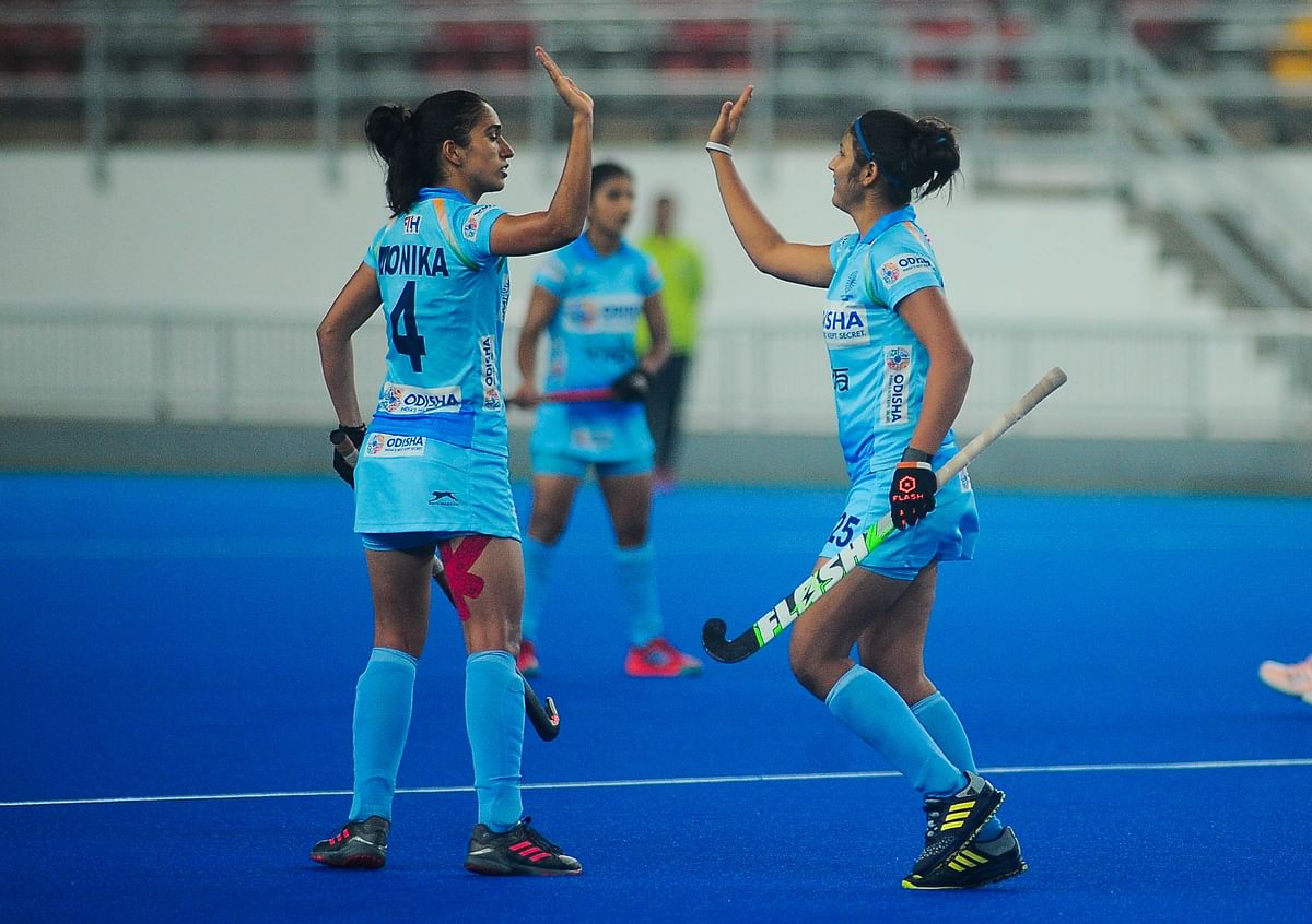 The Indian women’s hockey team overcame a 2-4 setback in the third quarter to level the scores 4-4 against Malaysia.