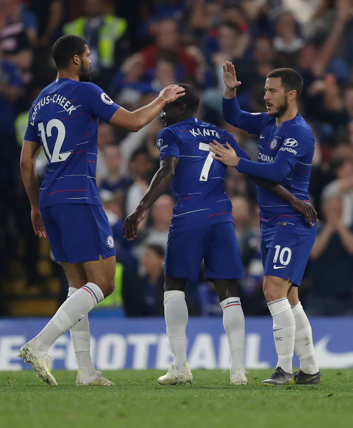 Kante and Gonzalo Higuain put Chelsea on top at Stamford Bridge after Jeff Hendrick had given Burnley an early lead.