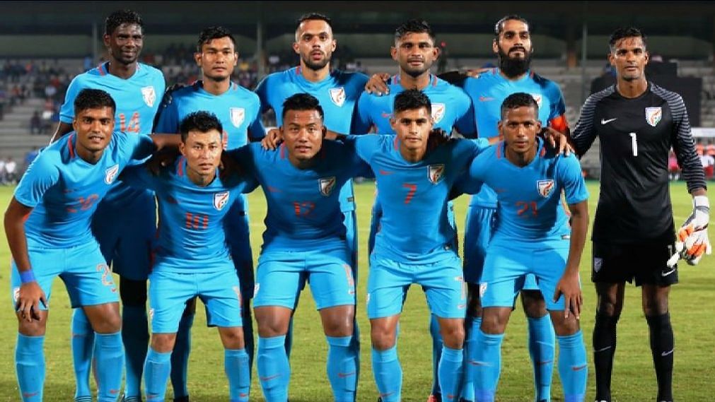 File photo of the Indian football team.