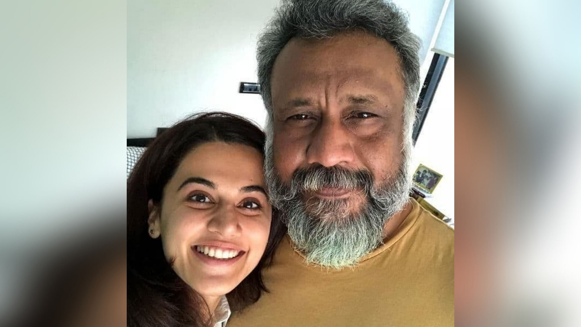 Taapsee Pannu with director Anubhav Sinha.