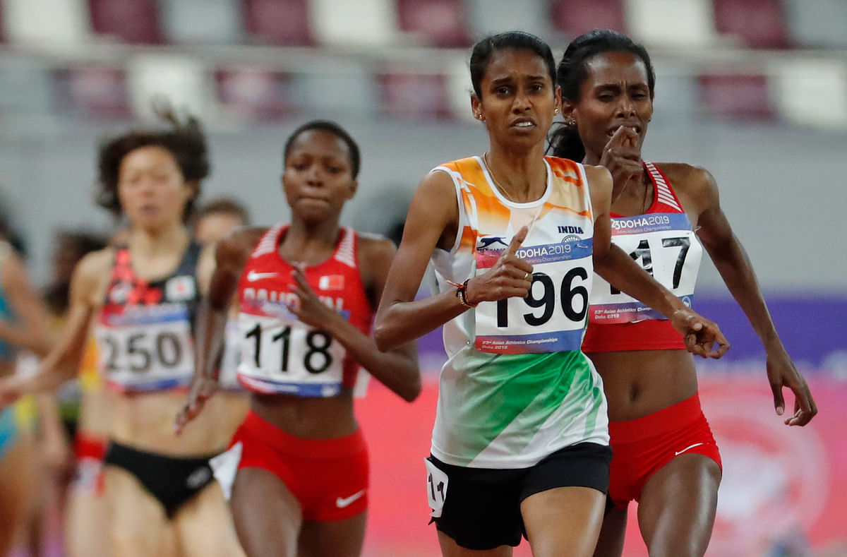3rd gold medal for India in the Asian Championships as PU Chitra  defended her 1500m title