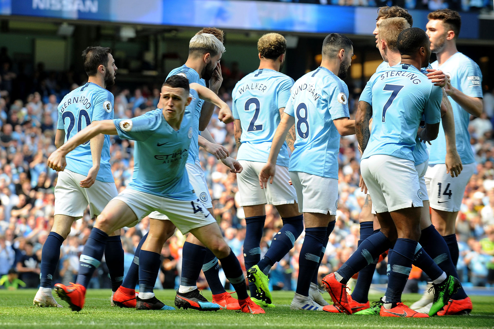 Phil Foden scored his first Premier League goal for Manchester City to seal a 1-0 victory over Tottenham.