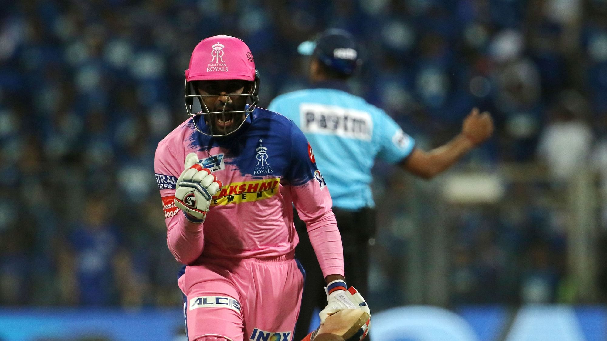 Shreyas Gopal scored a 7-ball 13 and helped Rajasthan Royals win by 4 wickets against Mumbai Indians.