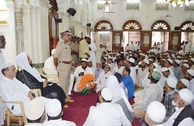 Bengaluru: Bengaluru City Police Commissioner T. Suneel Kumar holds a meeting with religious leaders to brief them about the heightened safety measures that are in place as a precautionary measure, after the Sri Lankan suicide bombings on Easter Sunday that killed nearly 300 people and left 500 injured; in Bengaluru on April 26, 2019. (Photo: IANS)