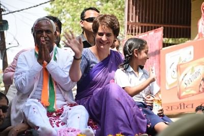 Congress General Secretary (Uttar Pradesh East) Priyanka Gandhi Vadra with the party