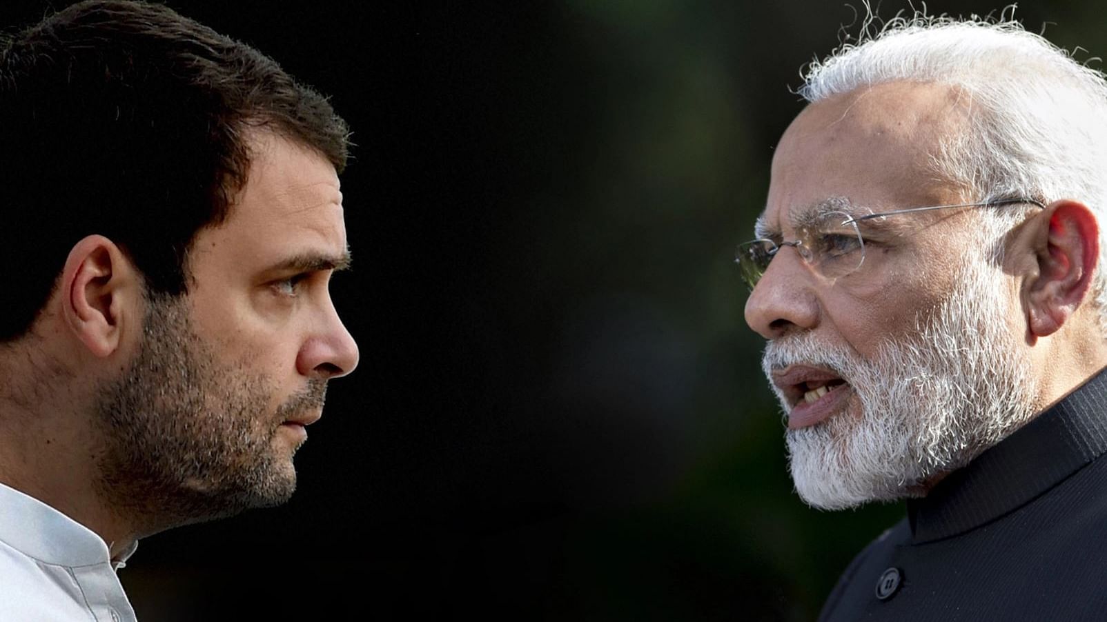 Congress leader Rahul Gandhi and PM Narendra Modi.