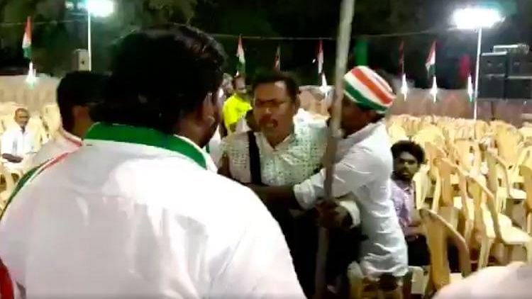 A photojournalist was allegedly roughed up at a Congress event in Tamil Nadu’s Virudhunagar on Saturday.