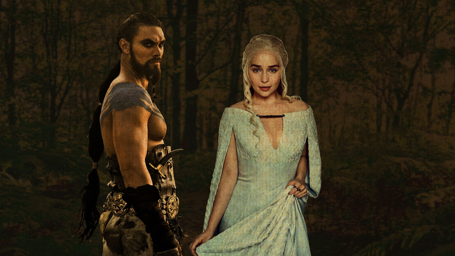 Jason Momoa and Emilia Clarke from ‘Game Of Thrones’
