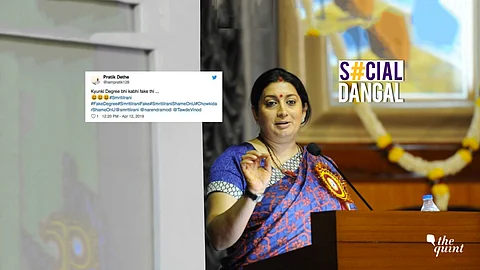 Kyunki Mantri Bhi Kabhi Graduate Thi Cong S Dig At Smriti Irani