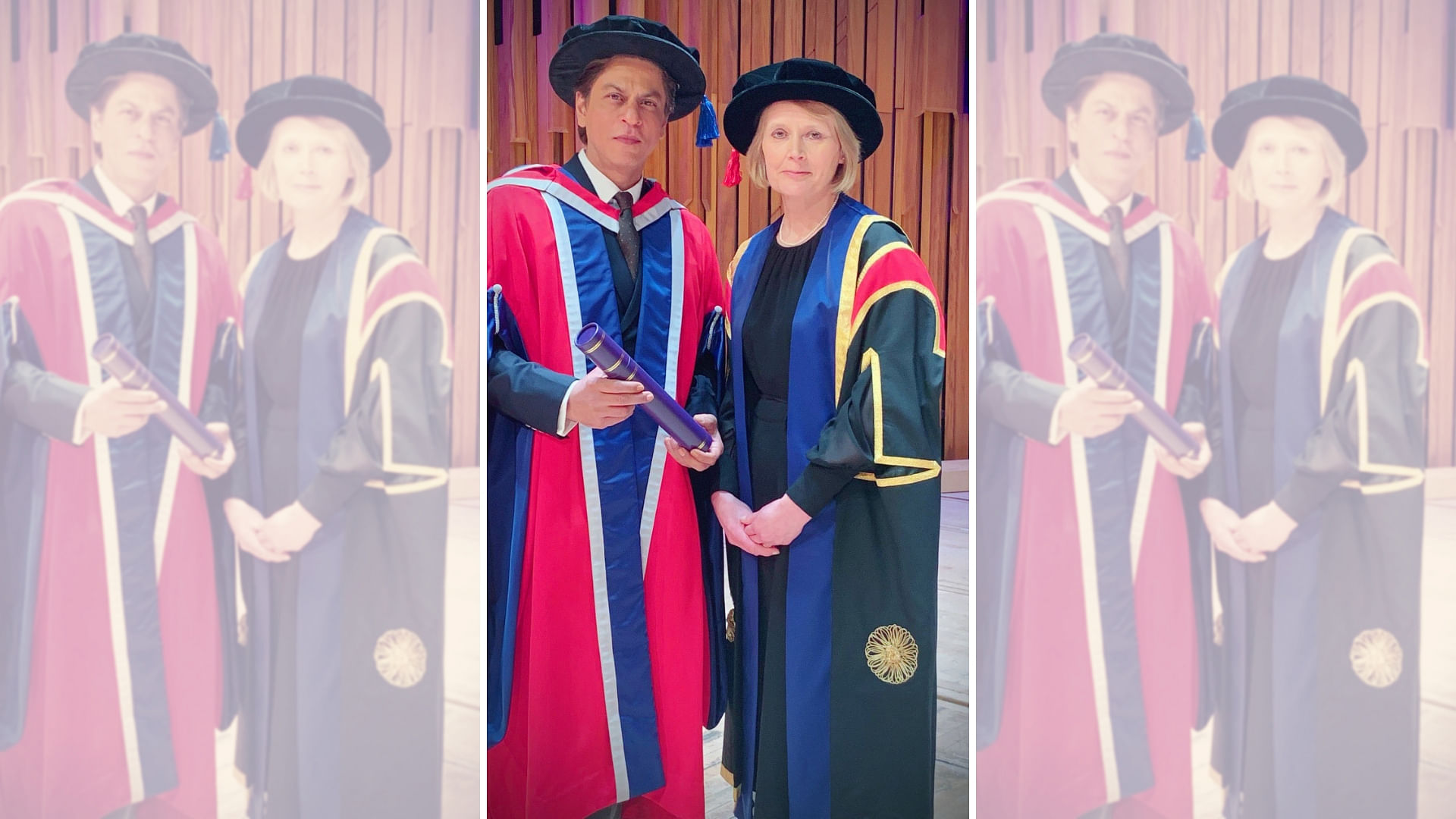 Shah Rukh Khan was awarded an honorary doctorate in Philanthropy by The University of Law, London.