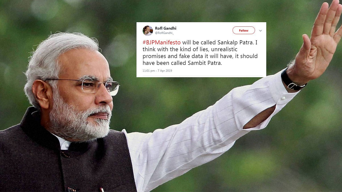 ‘You Mean Sambit Patra?’: Twitter Takes Dig at BJP’s Sankalp Patra