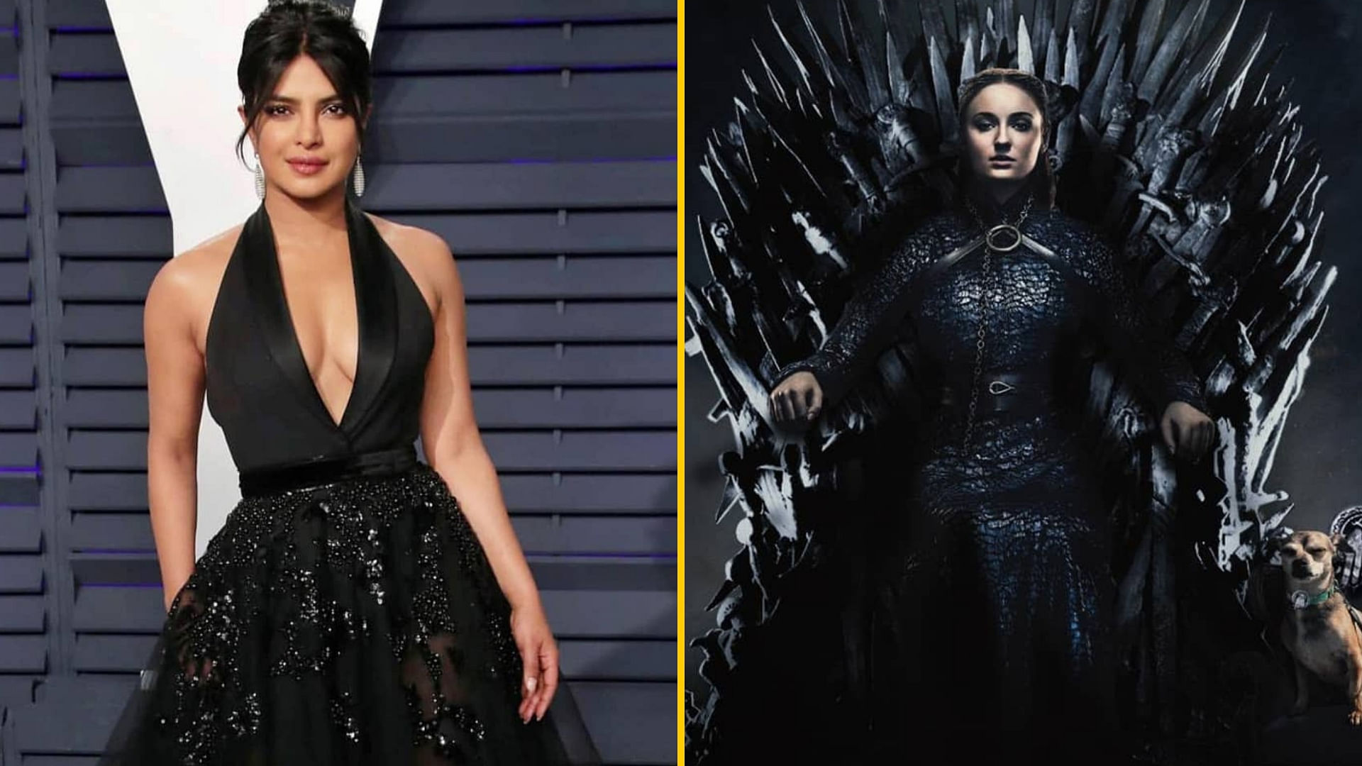 Priyanka Chopra wishes Sophie Turner luck for the season 8 premiere of <i>Game of Thrones</i>.