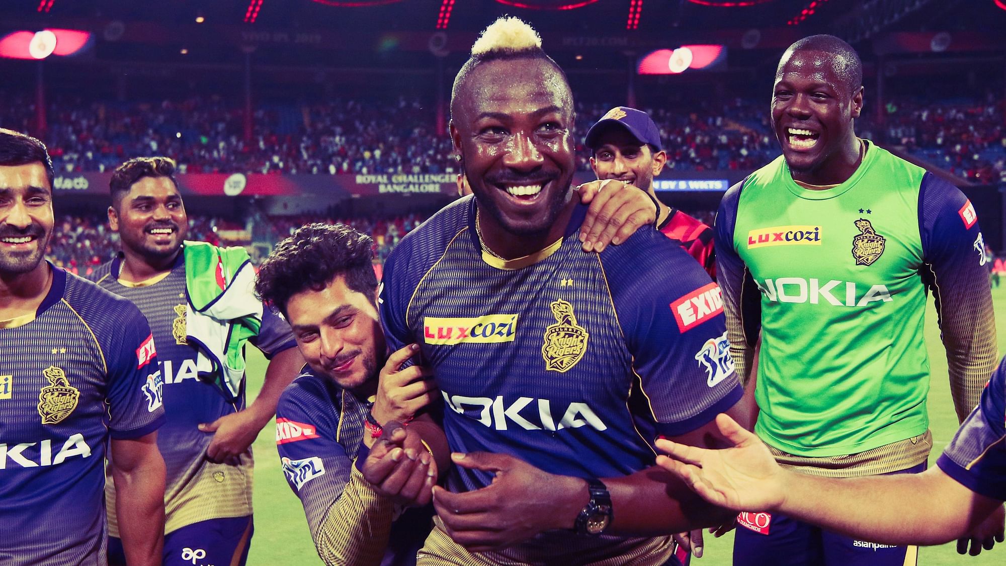 Kolkata Knight Riders lead the table with eight points from five matches.