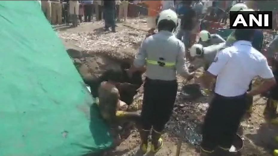 Rescue operation underway as three persons fall into a septic tank in Mumbai’s Chembur.