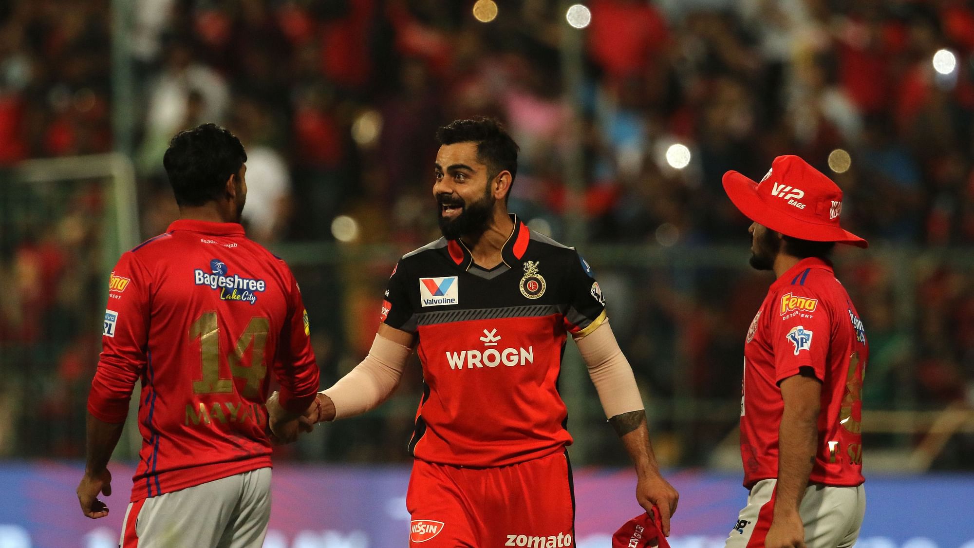 Royal Challengers Bangalore beat Kings XI Punjab by 17 runs for their third straight victory.