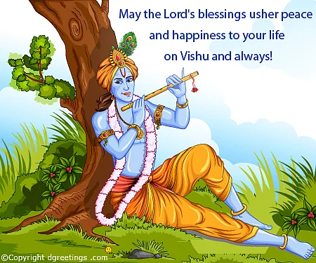 Vishu wishes in English