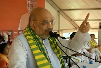 Mayurbhanj: BJP chief Amit Shah addresses a public rally in Odisha