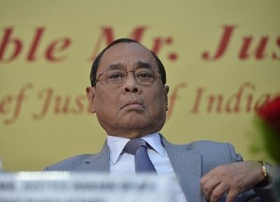 New Delhi: Chief Justice of India Ranjan Gogoi during the farewell ceremony of  Justice A.K. Sikri in New Delhi, on March 6, 2019. (Photo: IANS)