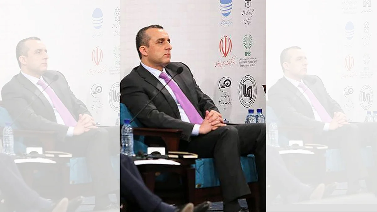 Afghan vice presidential candidate and former head of intelligence Amrullah Saleh.