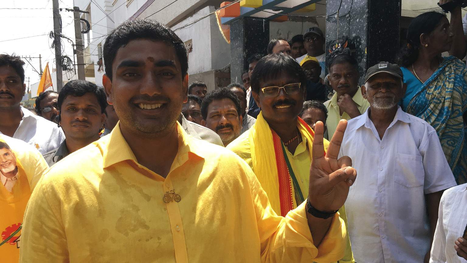 Nara Lokesh, IT Minister of Andhra Pradesh and son of Chandrababu Naidu, is contesting from an Assembly seat last won by TDP in 1985.