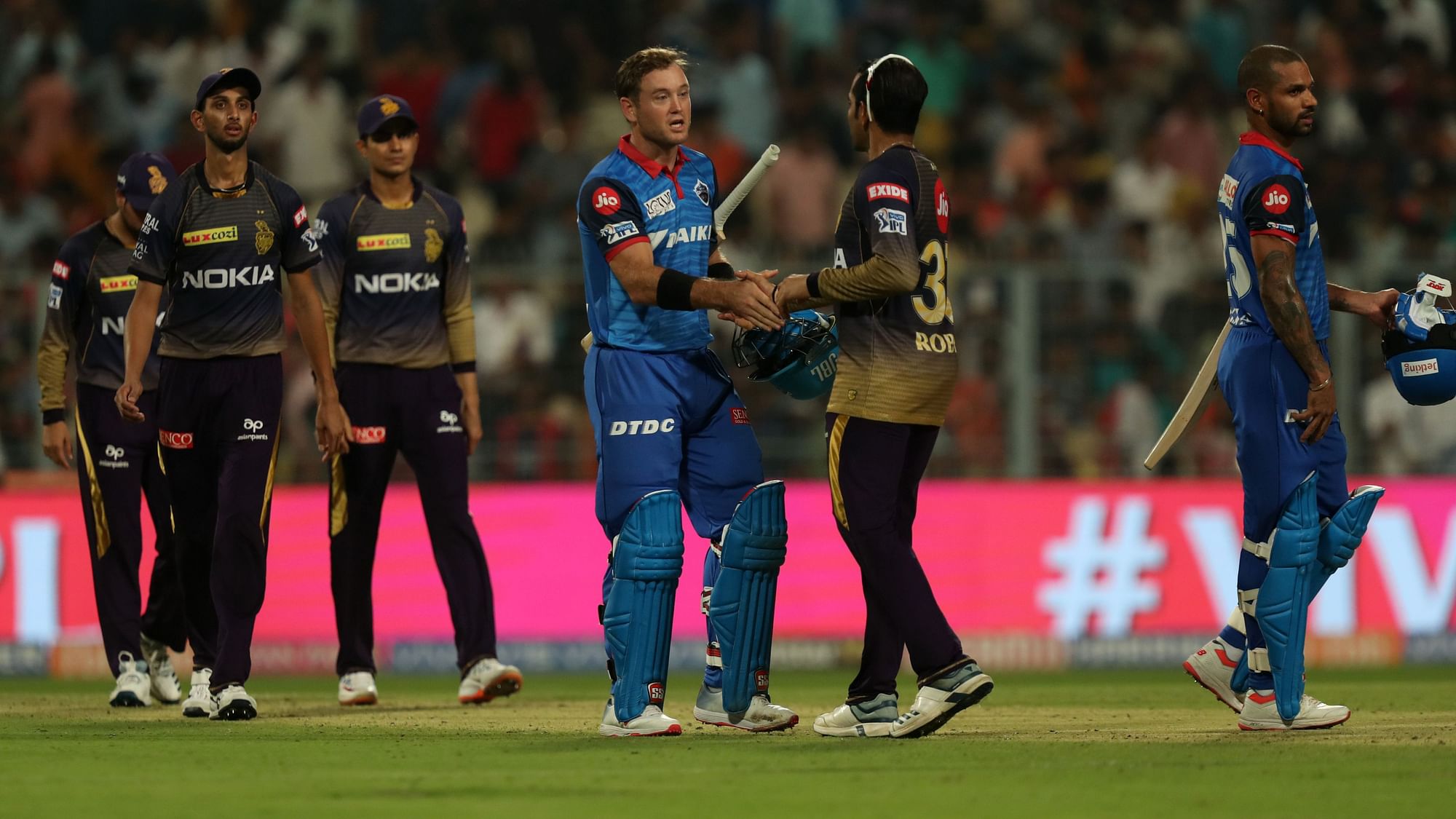 Delhi climbed to fourth spot with eight points from seven matches, while this was KKR’s second straight defeat.