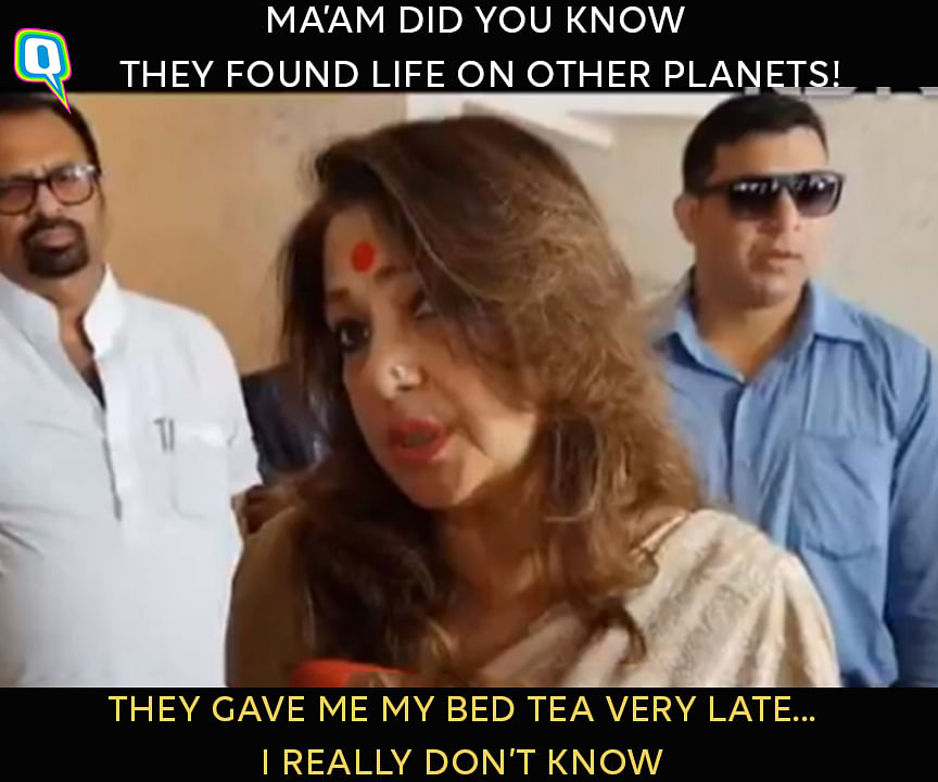 Moon Moon Sen didn’t know about the clashes in her own constituency because she got her bed tea late!