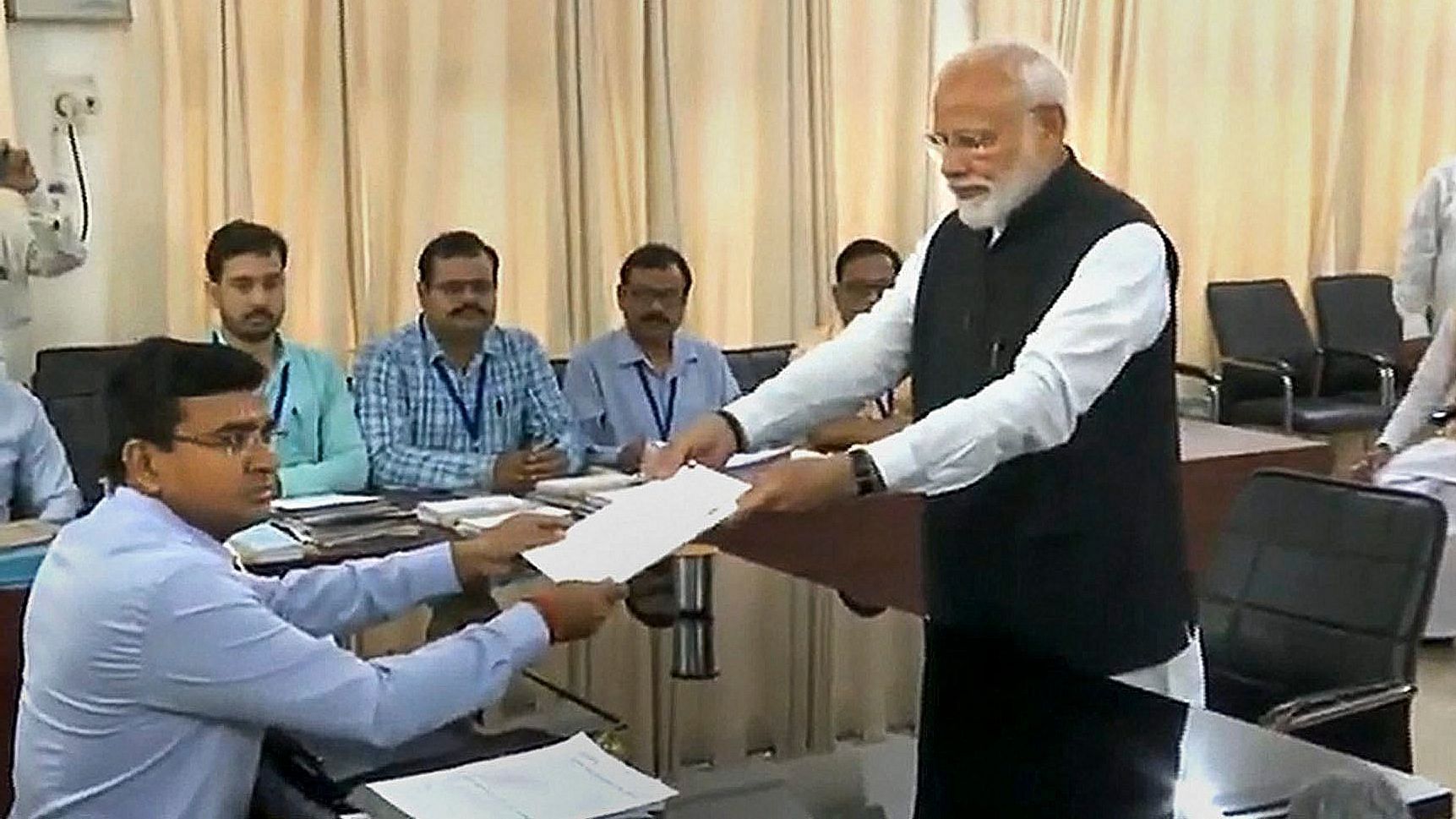 Prime Minister Narendra Modi has filed his nomination from the Varanasi seat for the Lok Sabha elections.