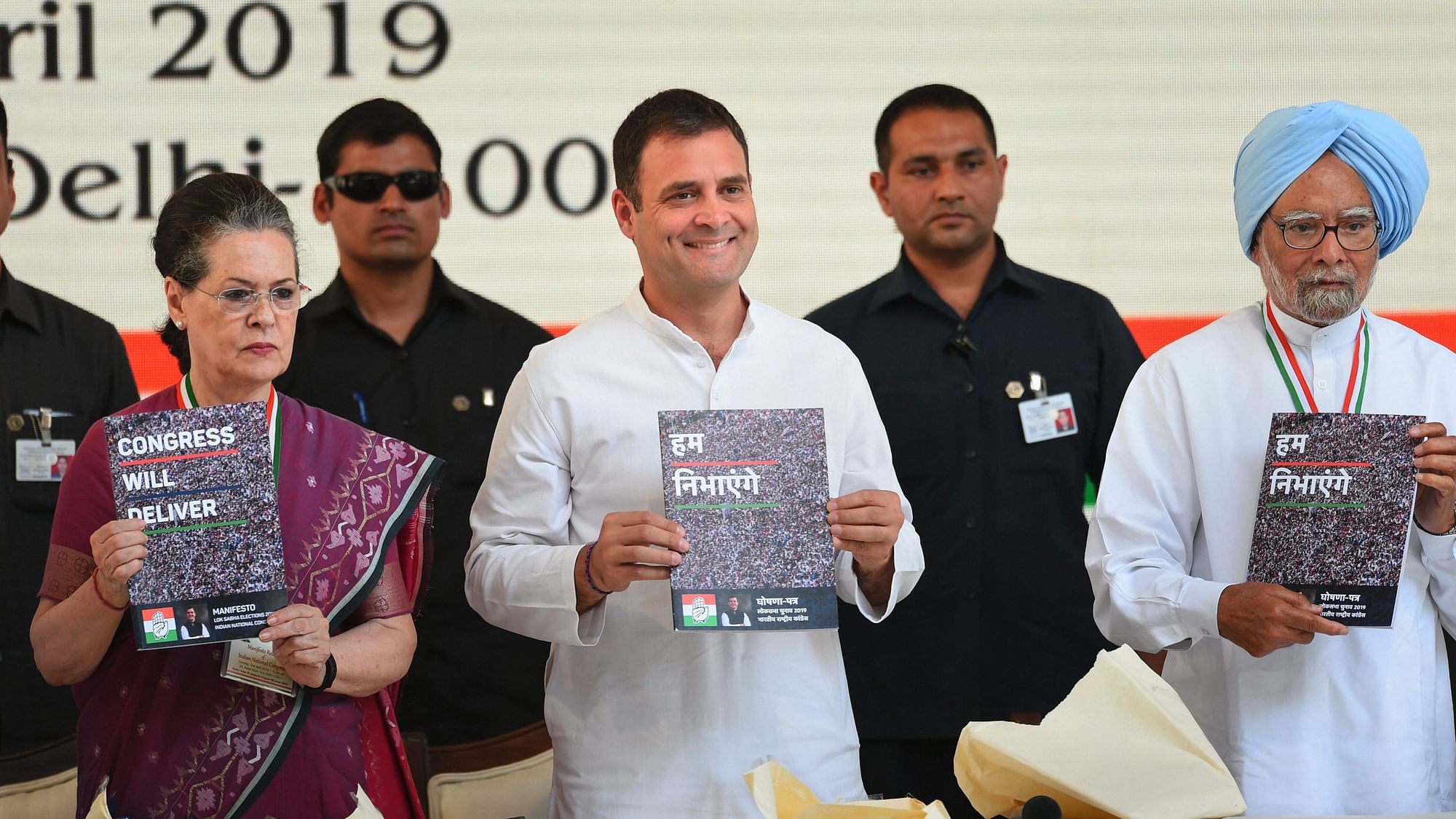 The Congress released its manifesto for the 2019 Lok Sabha polls on Tuesday, 2 April.