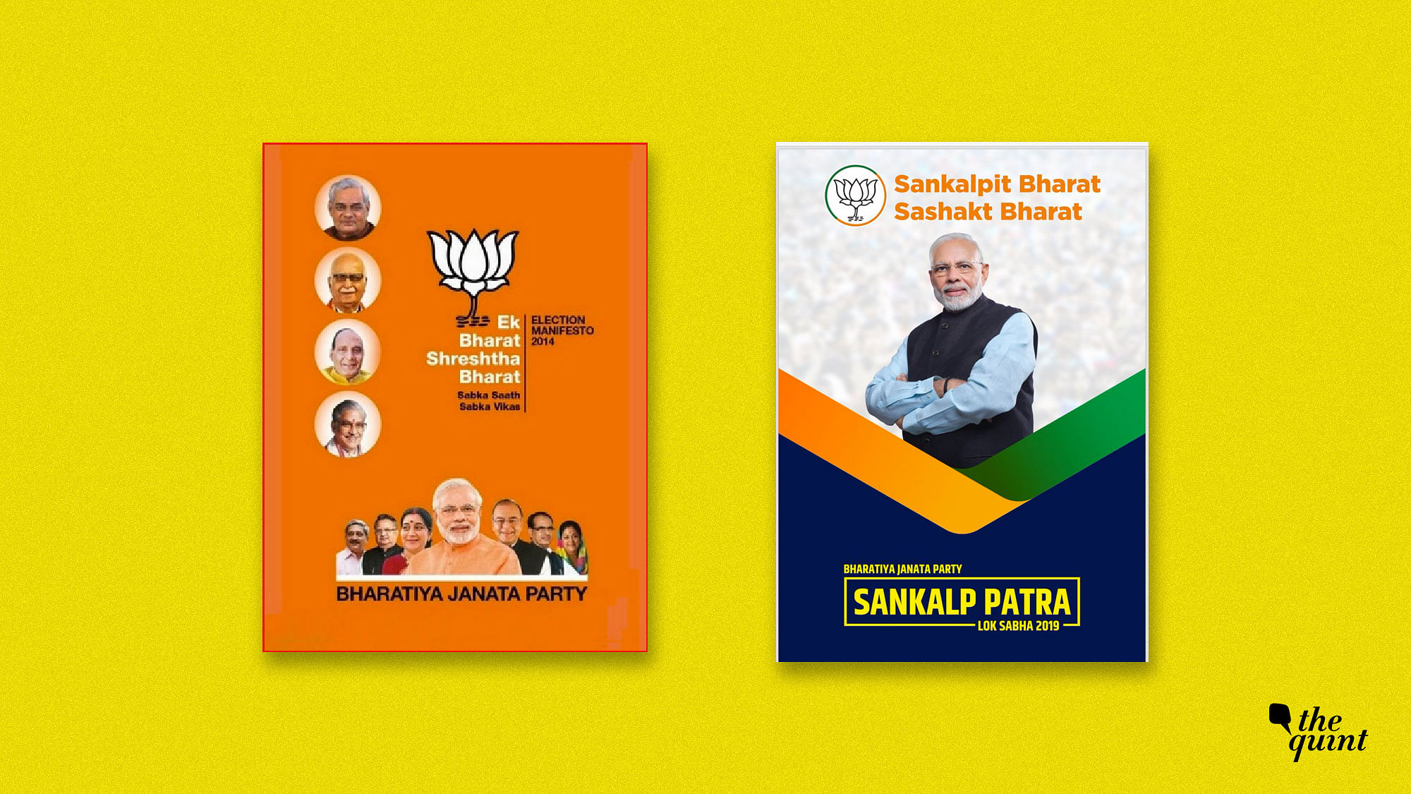 Here are 9 things that are strikingly different between the Bharatiya Janata Party’s manifesto in 2014 and now, in 2019.