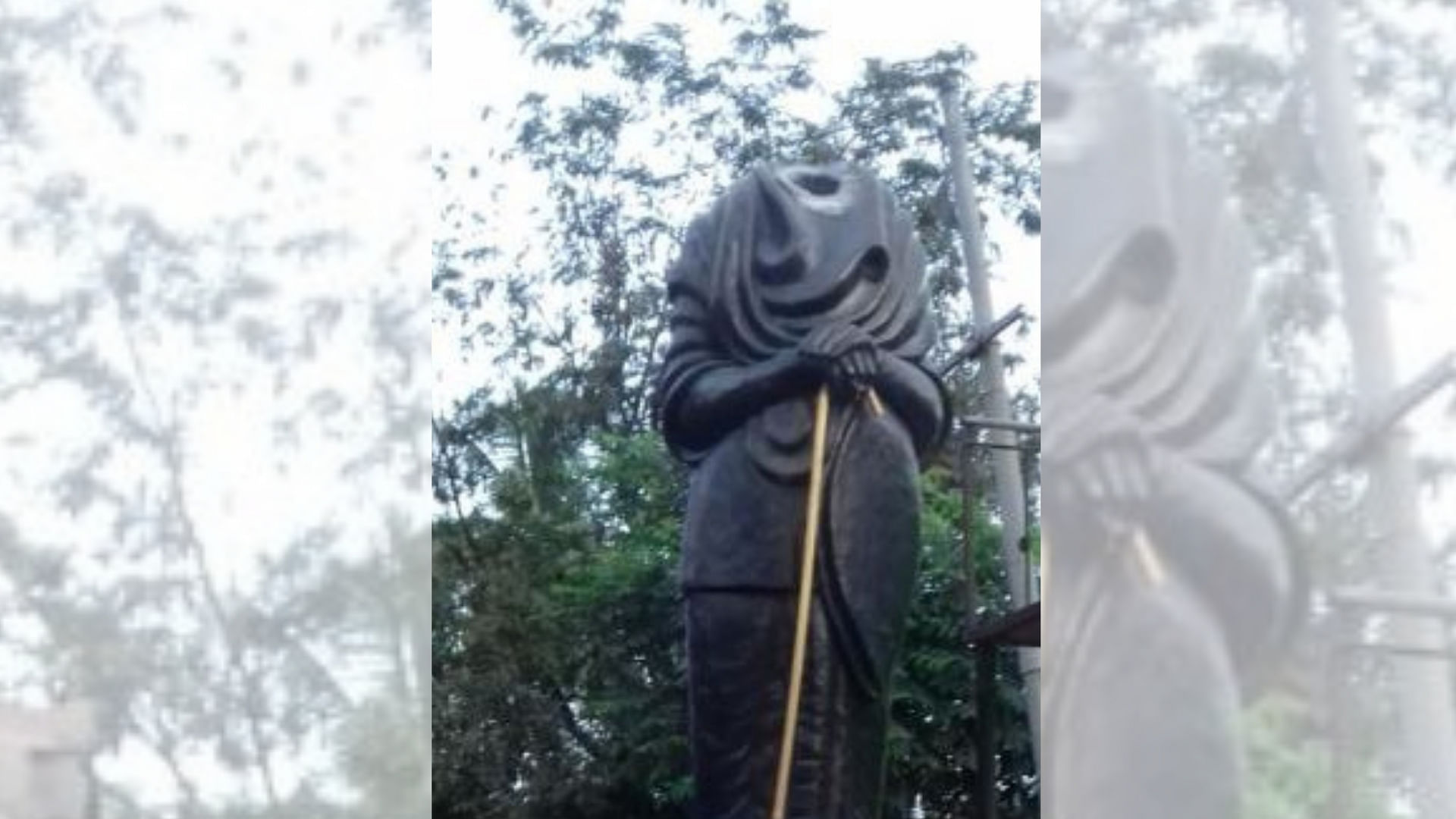 A statue of Dravidian ideologue ‘Periyar’ EV Ramasamy, in Tamil Nadu’s Pudukkottai district.